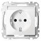 Merten MEG2302-0319 Socket outlet BRS, m.Schriftfeld StK polarwhite SM