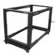 Startech.com 4POSTRACK12U 12U einstellbare Tiefe Open Frame 4-Post-Server-Rack mit Rollen, Nivellierfüßen und Kabelmanagement-Haken