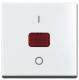 Busch Jaeger 2CKA001731A2007 BJ 2508-914 rocker cap 0-1 alpine white Busch-balance SI