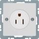 Berker 41666089 socket outlet USA/CANADA NEMA 5-15 R Q.1/Q.3 polar white velvet