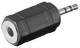 Goobay 11897 Audio-Adapter - Klinke 2,5 mm-Stecker (3-Pin, Stereo) > Klinke 3,5 mm-Buchse (3-Pin, Stereo)
