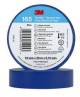 3M 7100184801 165BL5E Temflex 19 mm x 20 m Blau Vinyl-Isolierband 0,15 mm 