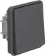 Hager WNA022 push-button insert with toggle WeW.1 IP55 grey