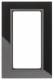 Berker 13096616 Glasrahmen 1fach mit großem Ausschnitt B.7 Glas schwarz