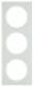 Berker 10132209 frame 3x R.3 glass polar white,