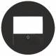 Berker 10382045 central piece, R.1 / R.3 / R.Classic black, shiny