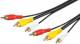 Goobay 50310 Composite Audio-Video connection cable, 3x Cinch with RG59 video cable - 3x Cinch plug > 3x Cinch plug