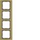 Berker 10143016 Rahmen B.3 Alu, gold/anthrazit