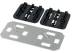Fiber optic wall distributor, mini feed distributor, e.g. cable duct mounting set