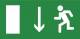 Legrand 660867 LEG Piktogramm Fluchtweg runter Notleuchten G5 