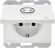 Berker 47867109 Steckdose SCHUKO mit Klappdeckel und abtastbarem Symbol K.1