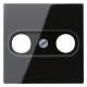 Jung A561BFPLTVSW cover 2 holes for antenna socket series A black