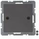 Berker 10096076 blind closure + Z-piece and screw mount. Q.1/Q.3 anthracite velvet