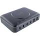 InLine® Qi Powerstation Multiport Netzteil, 4x USB-C, 2x USB-A, GaN, 100W