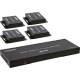 InLine® Video Splitter/Extender, 1x4, Cat.6, HDMI 4K/30Hz, Kit, mit Empfängern