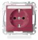 Merten MEG2302-0306 Socket outlet BRS, special m.Schriftfeld StK ruby ??Sys.M