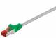 Goobay 68459 CAT 6 crossover patch cable, S/FTP (PiMF), grey, green - LSZH halogen-free, copper