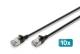 DIGITUS DK-1632-A-003S-BL-10 Patch cable CAT 6A F/FTP Slim 0.30 m black 10 pcs