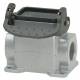 Walther-Werke P711406MS Walther Sockelgehäuse B6 53mm hoch LVB 1xM20 mit Stutzen