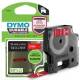 Dymo ID Label - 12.70 mm Width x 3.05 m Length - White, Red