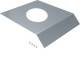Hager AKM400215R06 Stamped cover round 215 mm L400 mm steel for AK 400x70 mm