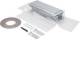 Hager BKFDE300065 End piece adjustable height with film and sealant for BKFD 300x(65-110) mm