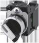 Siemens 3SU11502BF603MA0 3SU1150-2BF60-3MA0 Knebelschalter beleuchtet 22 mm rund hochglanz weiß kurzverriegelt 2 St.
