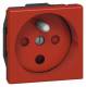Legrand 77114 Steckdose franz. codiert 2mod rt Mosaic