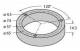 TURCK M1-QR24 aluminum guard ring, for inductive rotary encoder Ri-QR24