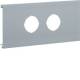 Hager BRA1202D45ELN Trim panel 2-way d=45 mm for UP without frame Alu OT120 mm anodized