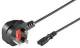 Goobay 93959 Power cord 1.8m, Black - British 3-pin plug (Type G, BS 1363)> Device socket C7