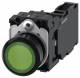Siemens 3SU11020AB401FA0 push button illuminated 22mm round green button S+Ö AC/DC 24V