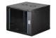 DIGITUS Dynamic 19inch 9U rack wall-mounted network cabinet 474x600x600mm glass door black unassembled 60kg