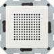 Gira 228227 flush-mounted radio speaker , System 55 pure white matt IP20