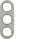 Hager WLD9300STB frame 3-way series R.Classic Est matte finish mounting material