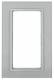 Berker 13096414 Glasrahmen 1fach mit großem Ausschnitt B.7 Glas alu