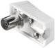 Goobay 11505 Coax right-angle coupling with screw fastening - adapter female connector made of plastic