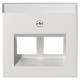 GIRA 264003 Abdeckung BSF Modular Jack 30° 2fach System 55 Reinweiß