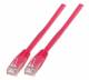 Patchkabel RJ45, CAT6 250Mhz, 10m magenta, UTP(U/UTP)