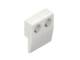 Kleinhuis 1886.3.3 CENTRIC double Schuko socket 144x120x43 mm ASA RAL9010/9010