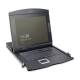 DIGITUS DS-72210-3FR modulare Konsole mit 43,2 cm 17 Zoll TFT, 16 Port KVM, Touchpad, FR Tastatur, RAL 9005, schwarz