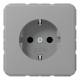 Jung CD1520BFGR SCHUKO socket shatterproof gray
