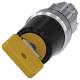 Siemens 3SU10504JF010AA0 Schlüsselschalter ohne mit R 22mm rund gelb Abzug:O