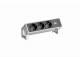 Bachmann Desk2 power strip, 3x sockets (CEE7), 1xABD, with supply cable, with 375,000 stainless steel