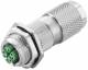 Weidmüller IE-BS-M12X-S-FH connector M12 insulation displacement connector. 1516340000