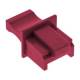 InLine® Staubschutzkappen für RJ45 Buchsen, dunkelrot, 10 Stück