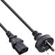 35er B-Pack InLine® Netzkabel, Netzstecker Australien / Kaltgeräte ST C13, 1,8m