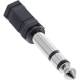 InLine® Audio Adapter, 6,3mm Klinke Stecker an 3,5mm Klinke Buchse, Stereo