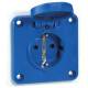 Legrand 057672 Einbau-Schuko-Steckdose P17 Tempra 16 A blau deutscher Standard