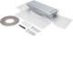 Hager BKFDE300105 End piece height-adjustable with film and sealant for BKFD 300x(105-150)mm